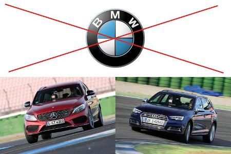 Klassenvergleich Audi BMW Mercedes 2016/17