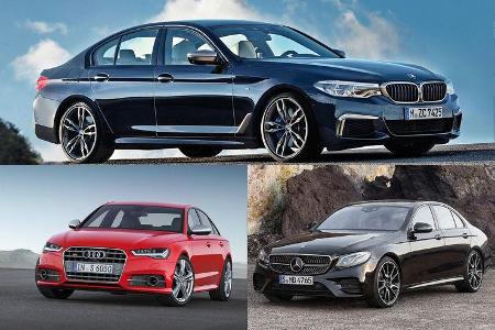 Klassenvergleich Audi BMW Mercedes 2016/17