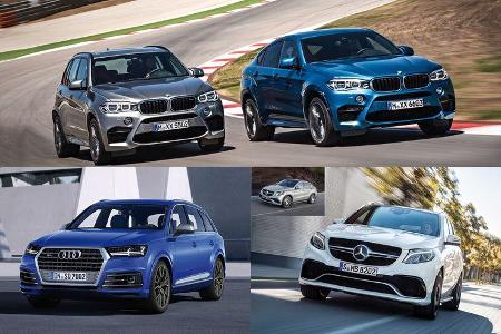 Klassenvergleich Audi BMW Mercedes 2016/17