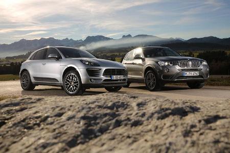 BMW X3 xDrive 28i, Porsche Macan, Seitenansicht