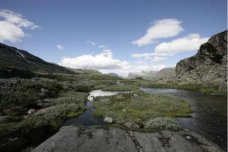 Große Bühne der Natur: Choreografie aus Himmel, Fels und Wasser oberhalb der Fjorde.
