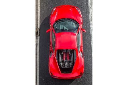 Ferrari 488 GTB, Draufsicht