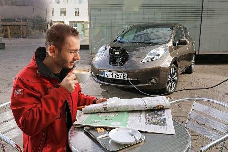 Nissan Leaf, Strom laden
