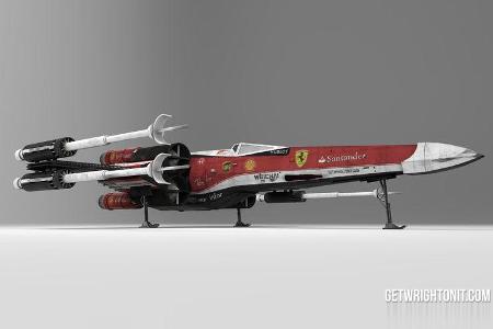 Star Wars X-Wing im F1-Design - Ferrari