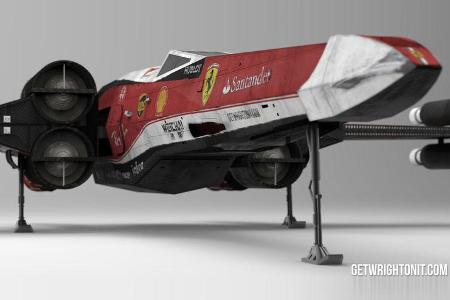 Star Wars X-Wing im F1-Design - Ferrari