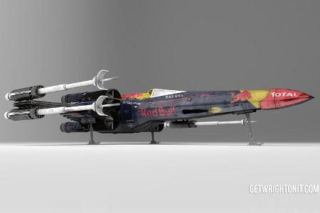 Star Wars X-Wing im F1-Design - Red Bull