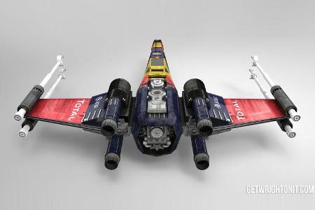 Star Wars X-Wing im F1-Design - Red Bull