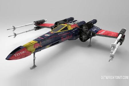 Star Wars X-Wing im F1-Design - Red Bull