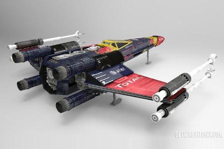 Star Wars X-Wing im F1-Design - Red Bull