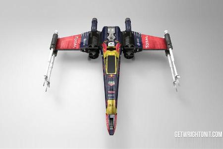 Star Wars X-Wing im F1-Design - Red Bull