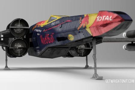 Star Wars X-Wing im F1-Design - Red Bull