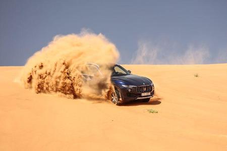 Maserati Levante Modelljahr 2018 Offroad Wüste Dubai