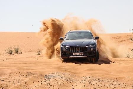 Maserati Levante Modelljahr 2018 Offroad Wüste Dubai