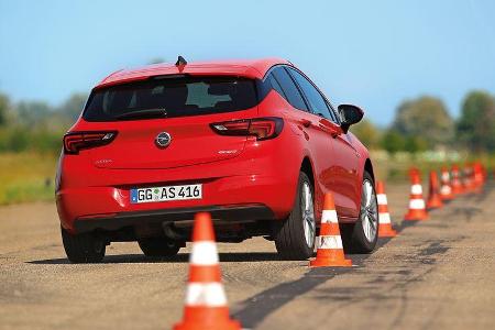 Opel Astra 1.0 Turbo, Heckansicht