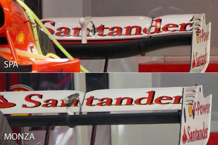 Ferrari - F1-Technik - Upgrades - GP Belgien / GP Italien 2017