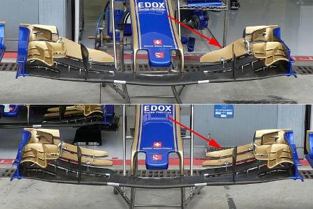 Sauber - F1-Technik - Upgrades - GP Belgien / GP Italien 2017