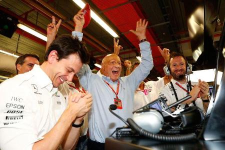 Toto Wolff - Niki Lauda - GP Singapur 2017 - Rennen