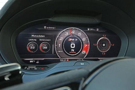 Audi RS3, Display, Drehzahlanzeige