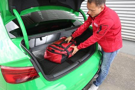 Audi RS3, Kofferraum, Volumentest