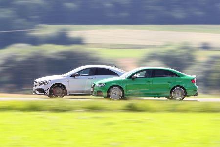 Audi RS3, Mercedes-AMG CLA 43,Fahreindruck