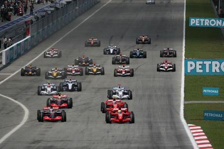 Felipe Massa - Ferrari - Fernando Alonso - McLaren - GP Malaysia 2007