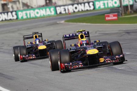 Mark Webber - Sebastian Vettel - Red Bull - GP Malaysia 2013