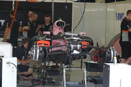Force India - Formel 1 - GP Bahrain -Sakhir - Donnerstag - 13.4.2017