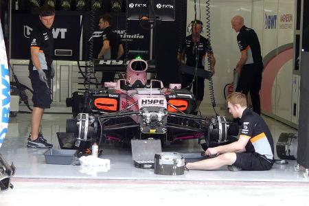 Force India - Formel 1 - GP Bahrain - Sakhir - Training - Freitag - 14.4.2017