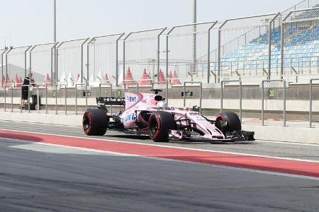 Alfonso Celis - Force India - Formel 1 - Testfahrten - Bahrain International Circuit - Dienstag - 18.4.2017