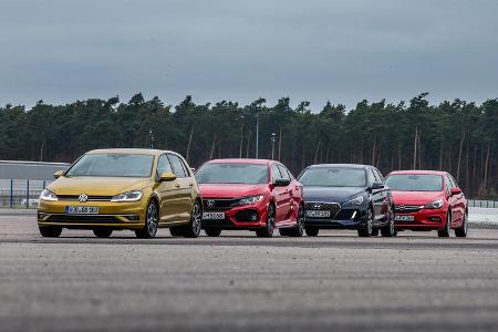 VW Golf, Honda Civic, Hyundai i30, Opel Astra