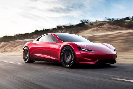 In 1,9 Sekunden auf Tempo 100? Die zweite Auflage des Tesla-Roadsters soll beeindruckende Fahrdaten liefern.