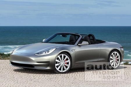Tesla Roadster - Retusche - Zweisitzer - Sportwagen