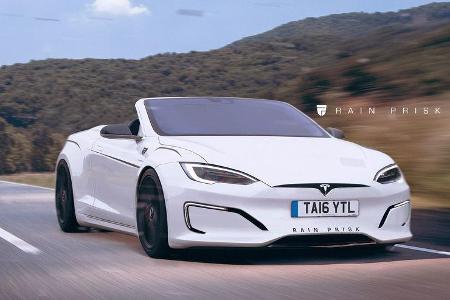 Tesla Cabrio - Fantasie-Auto