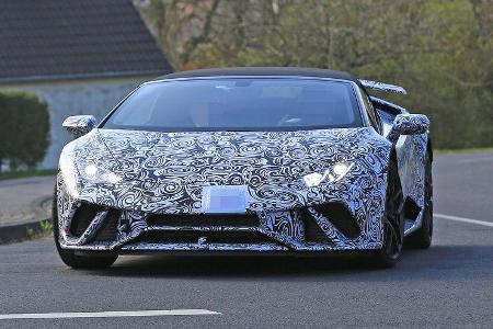 Lamborghini Huracan Spyder Performante Erlkönig