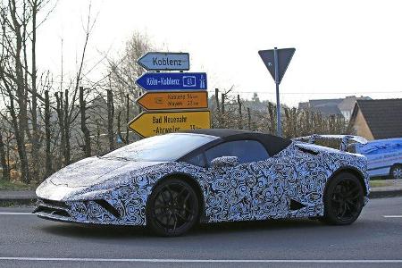 Lamborghini Huracan Spyder Performante Erlkönig
