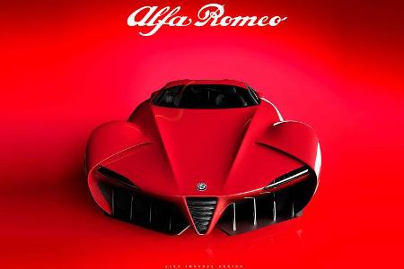 Alfa Romeo 6c DiscoVolante - Sportwagen - Grafikkünstler