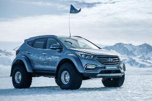 Hyundai Santa Fe Antarktis-Expedition