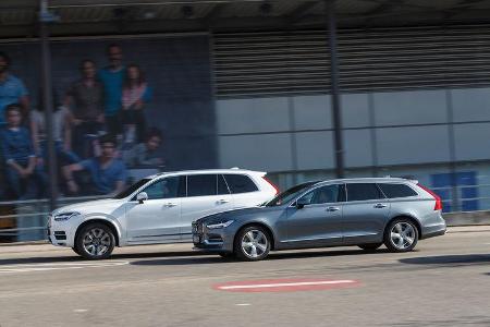 Volvo V90 D5 AWD, Volvo XC90 D5 AWD, Seitenansicht