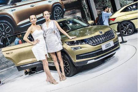 Girls auf der Shanghai Auto Show 2017