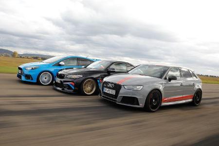MTM-Audi RS 3 R, Laptime Performance-BMW M2, Wolf-Ford Focus RS