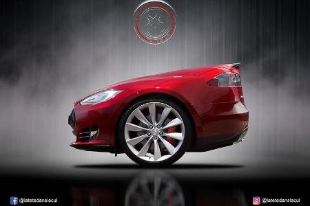 Tesla Model S Retusche