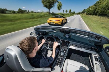Mercedes-AMG GT C Roadster - Porsche 911 Turbo Cabrio - Sportwagen - Test