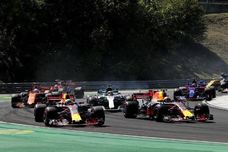Ricciardo vs. Verstappen - GP Ungarn 2017