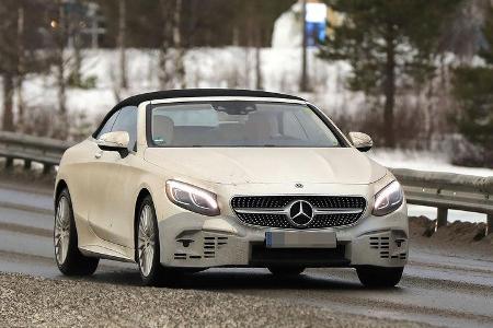 Mercedes S-Klasse Cabrio Facelift Erlkönig