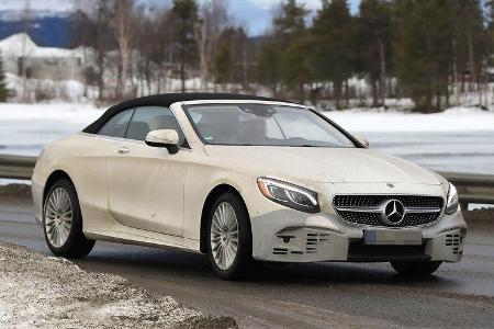 Mercedes S-Klasse Cabrio Facelift Erlkönig