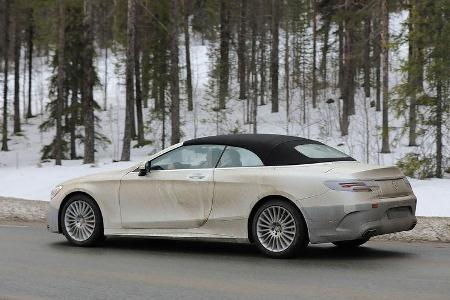 Mercedes S-Klasse Cabrio Facelift Erlkönig