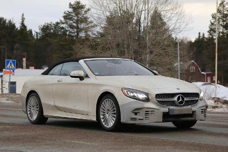 Mercedes S-Klasse Cabrio Facelift Erlkönig
