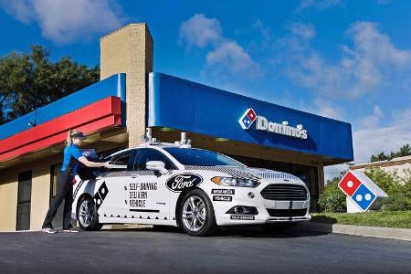 Ford Mondeo Domino's Self-Driving Delivery Vehicle