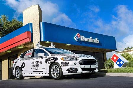 Ford Mondeo Domino's Self-Driving Delivery Vehicle
