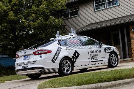 Ford Mondeo Domino's Self-Driving Delivery Vehicle